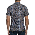 Joe Men's Short Sleeve Shirt // Blue Floral (S)