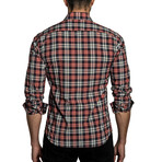 Jose Long Sleeve Button Up Shirt // Red Check (2XL)