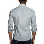 Kyler Long Sleeve Button Up Shirt // Gray (L)