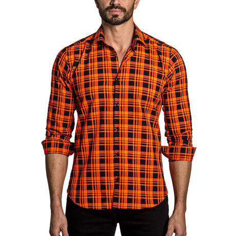 Luka Men's Long Sleeve Shirt // Red Check (S) - Jared Lang - Touch of ...