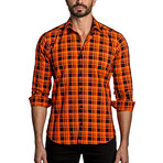 Leo Long Sleeve Button Up Shirt // Red Check (2XL)