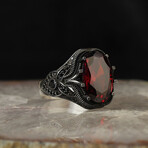 Garnet Stone V1 // Silver + Red (9)