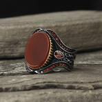 Carnelian Stone V1 // Silver + Red (9)