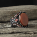 Carnelian Stone V1 // Silver + Red (7)