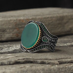 Agate Stone // Silver + Green (9)