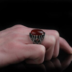 Carnelian Stone V2 // Silver + Red (7)