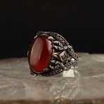 Carnelian Stone V2 // Silver + Red (7)