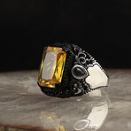 Citrine Stone V2 // Silver + Yellow (7.5)