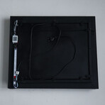 Black Framed LED Infinity Mirrored Hoop (20"W x 16"H x 1"D)