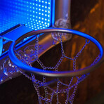 Silver Framed LED Infinity Mirrored Hoop (20"W x 16"H x 1"D)