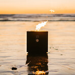 Qube Portable Gas Fire Pit + Travel Fuel Technology