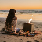 Qube Portable Gas Fire Pit + Travel Fuel Technology