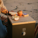 Qube Portable Gas Fire Pit + Travel Fuel Technology