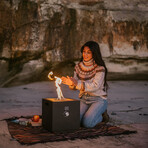 Qube Portable Gas Fire Pit + Travel Fuel Technology