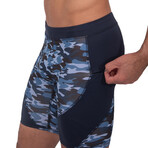 Shorts // Blue Camouflage (L)
