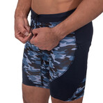 Shorts // Blue Camouflage (L)