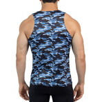 Tank Top // Blue Camouflage (2XL)