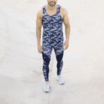 Tank Top // Blue Camouflage (2XL)