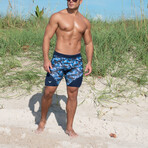 Shorts // Blue Camouflage (L)