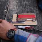 D01 Dapper Wallet // Rawhide Leather + Slate Gray Chassis