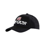 Top Gun® Logo and Flag Cap // Black