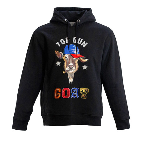 Top Gun® "Goat" Hoodie // Black (S)