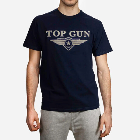 Top Gun® Embroidered Logo Tee // Navy (S)