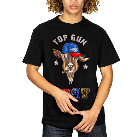 Top Gun® "Goat" Tee // Black (S)