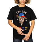 Top Gun® "Goat" Tee // Black (2XL)