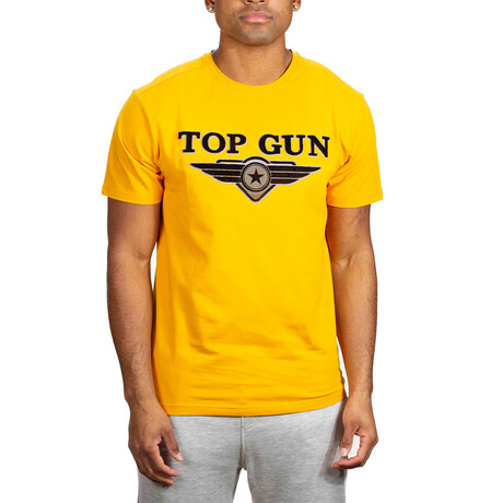 Top Gun® Embroidered Logo Tee // Yellow (S)