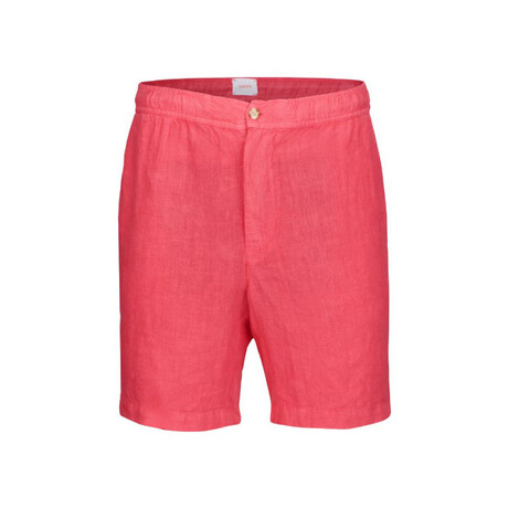 Amalfi Linen Short // Campari (S)