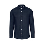 Amalfi Linen Shirt // Navy (S)