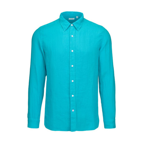 Amalfi Linen Shirt // Cerulean (S)