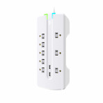 Visionary 3.4 8-Outlet Surge Strip + 3.4A 2-Port USB & RJ11/RJ45 (6ft)