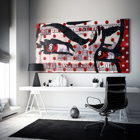 Greedy Eyes (20"W x 10"H x 1.5"D)