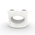 Amped Side Table // White // Single