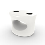 Amped Side Table // White // Single