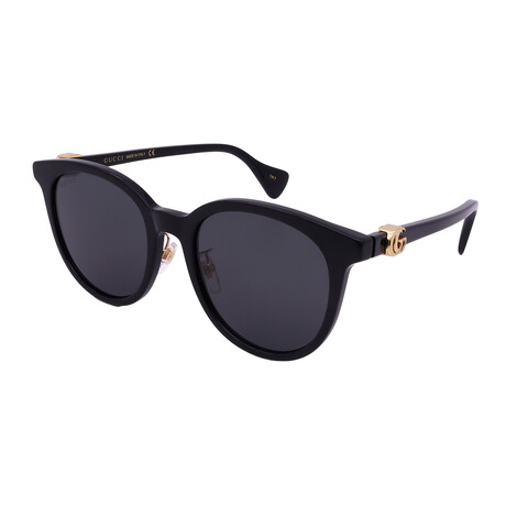 Women's GG1073SK 001 Square Sunglasses // Black + Black-Gray - Gucci ...