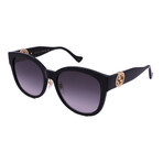 Gucci // Women's GG1028SK 006 Cat Eye Sunglasses // Black + Black-Gray