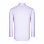 Placket Detail Button Down Shirt // Light Pink (S)