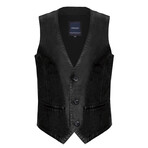 Neil Leather Vest // Black (3XL)