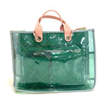 Chanel // Multicolor Transparent Quilted  Shopping Tote Bag