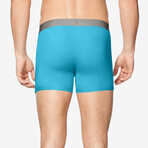 Cool Cotton 4" Boxer Brief // River Blue (L)