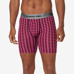 Second Skin 6" Boxer Brief // Pink Blurry Hearts (S)