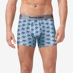 Second Skin 4" Boxer Brief // Crystal Blue Hex (L)