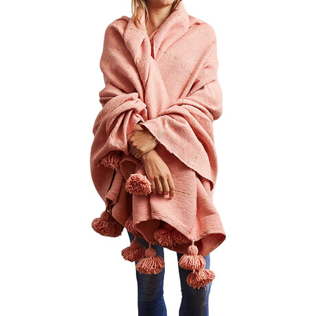 Moroccan Blanket // Rose Pink