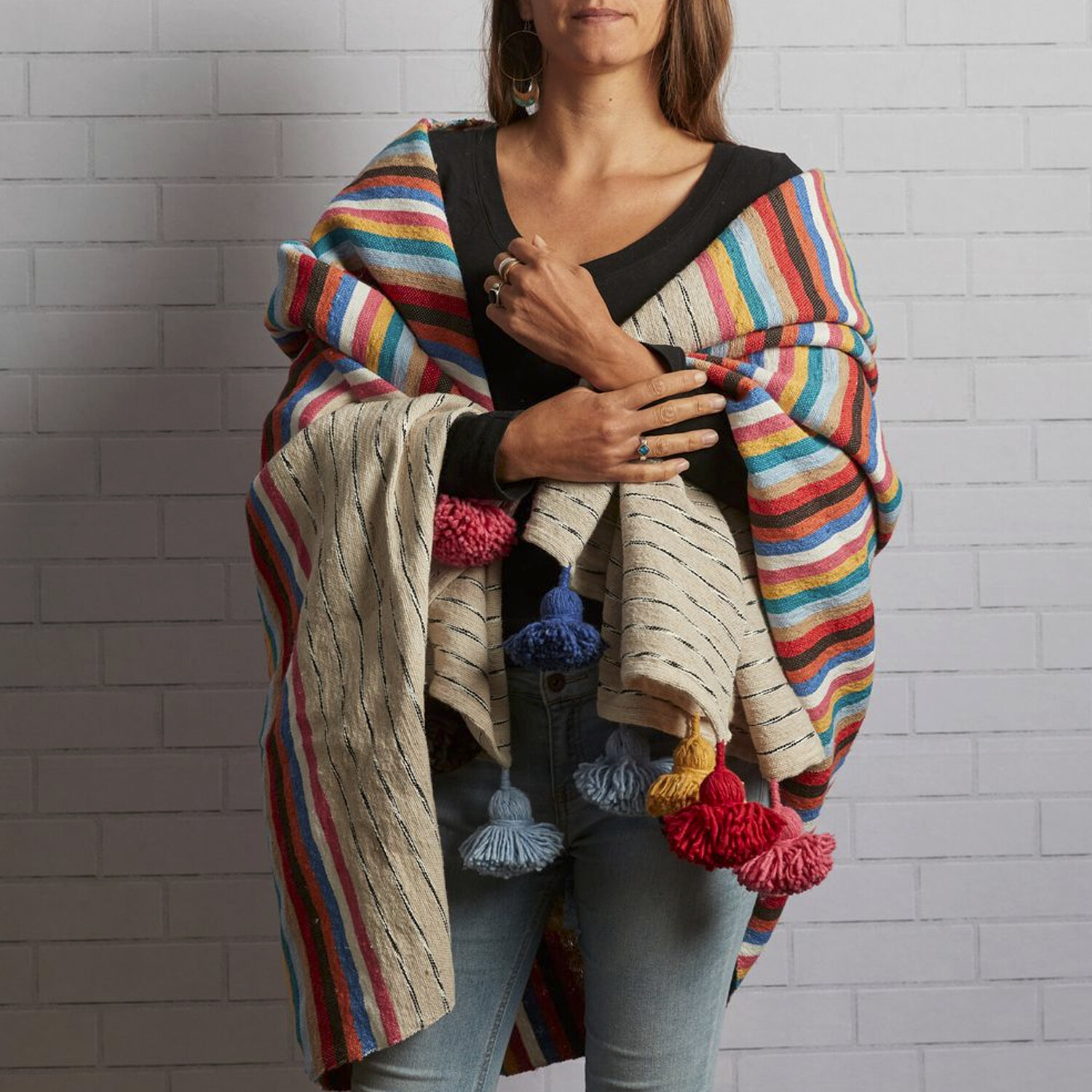 Moroccan Blanket // MultiColor Moroccan Throw Blankets Touch of Modern