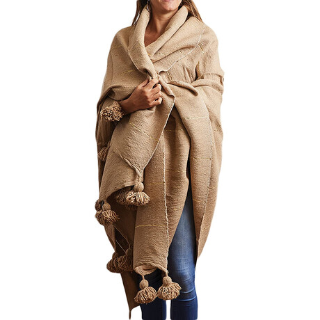 Moroccan Blanket // Camel