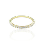 18K Yellow Gold Diamond Ring // Ring Size: 7 // New