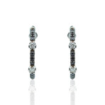 Superoro // 18K White Gold Diamond Earrings // New